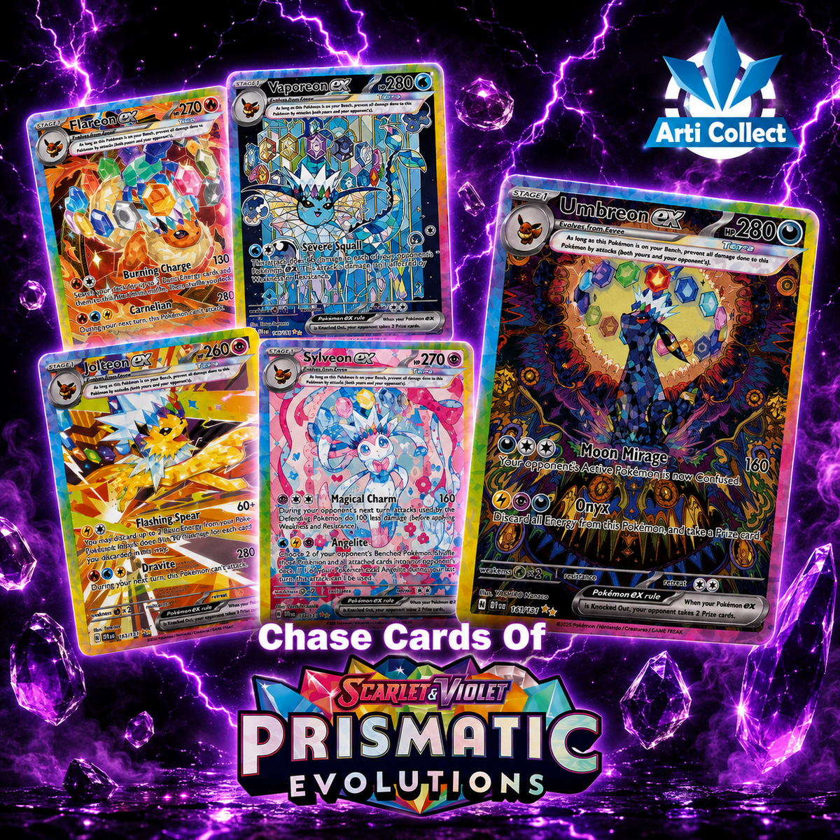 Prismatic Evolutions Mini Tin